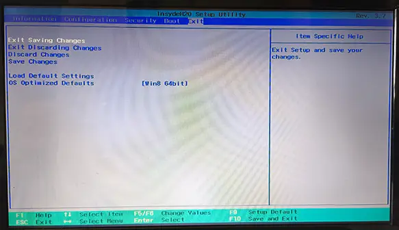 Bios Exit