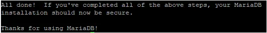 MariaDB OK