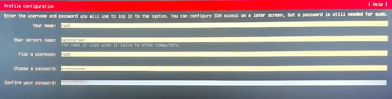 Ubuntu-Server Daten