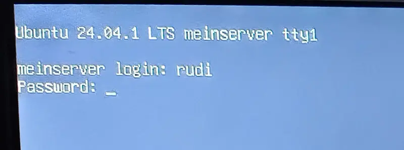 Ubuntu-Server Login