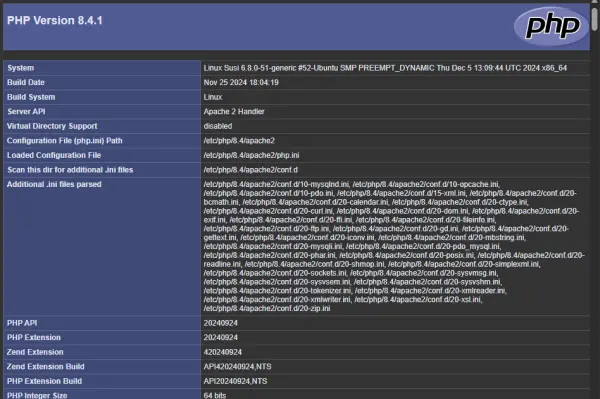 PHP Testseite